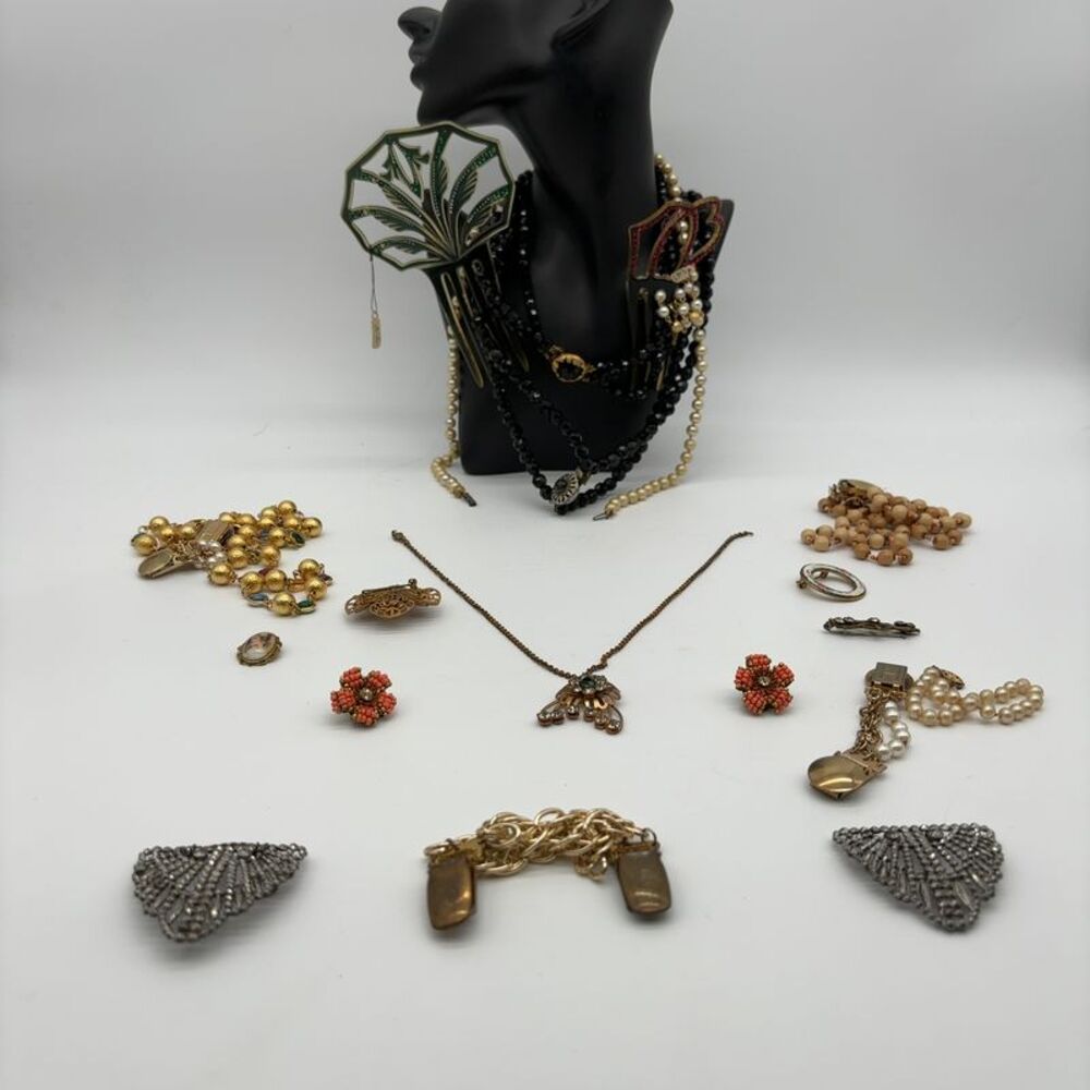 Miriam Haskell Vintage Costume Jewelry & Celluloid Hair Combs
